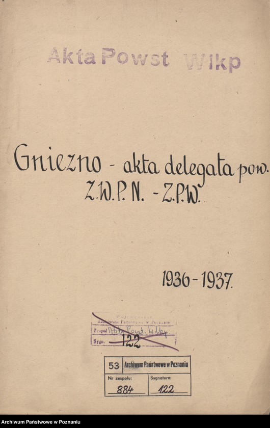 Obraz 2 z jednostki "Gniezno - akta delegata powiatowego."