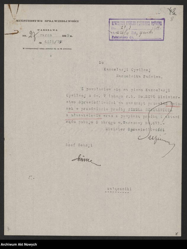 image.from.unit.number "Ułaskawienia z b. Kongresówki - uwzględnione, dotyczące: zabójstw, dzieciobójstwa, uszkodzeń ciała, znieważenia, rozboju, lichwy, krzywoprzysięstwa, kradzieży w latach 1916 - 1917 z pociągów prowiantowych zdążających na front wschodni, nielegalnego posiadania broni i gorzelnictwa."