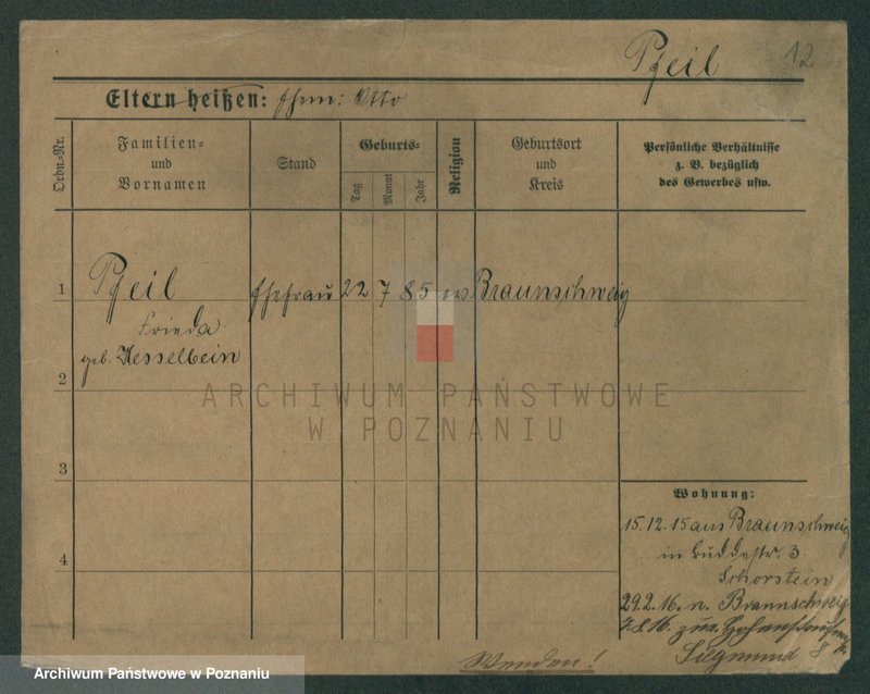 Obraz 14 z jednostki "Pfeifke - Pfleging"