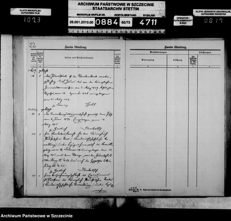 image.from.unit.number "Besitzfestigung des Grundstücks des Landwirts Erwin Müller in Kleschinz Kreis Stolp"