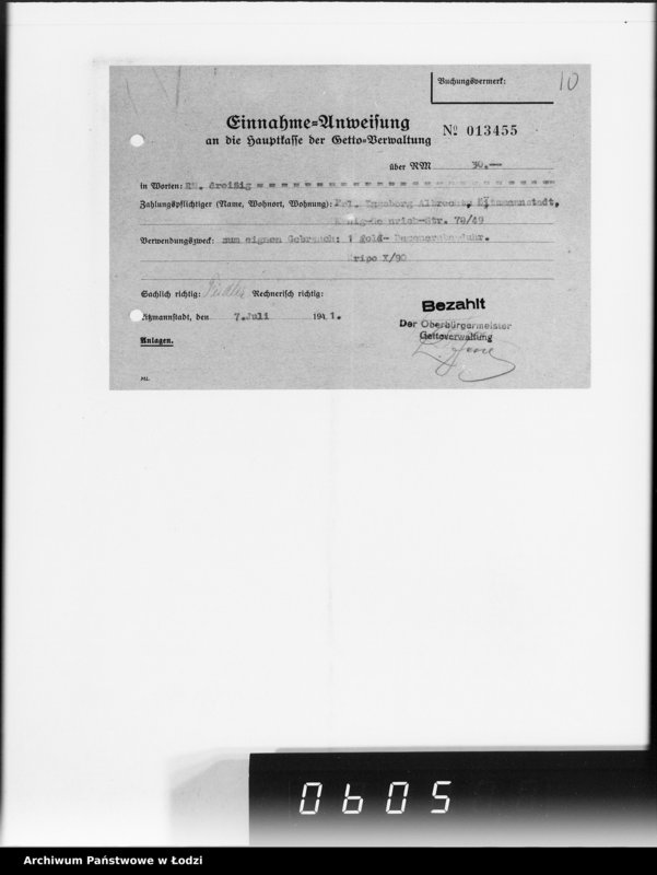 Obraz 11 z jednostki "Rechnungen für Schmucksachen"