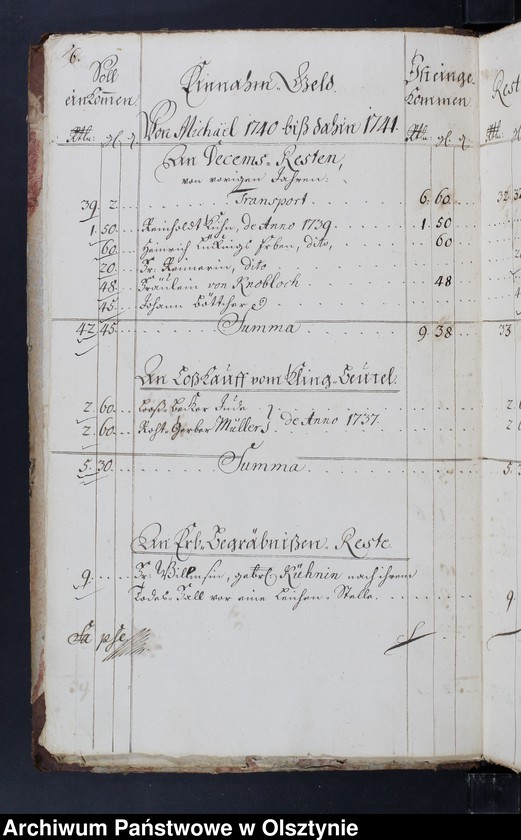 image.from.unit.number "Jahr-Rechnung von aller Einnahme und Ausgabe-Geld, wie auch Bau Rechnung"