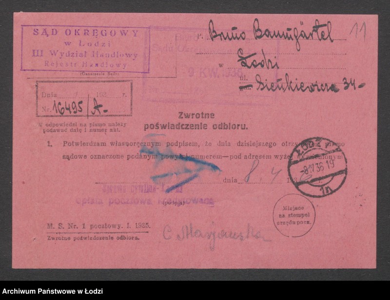 Obraz 13 z jednostki "Bruno Baumgärtel – przedstawicielstwo handlowe"