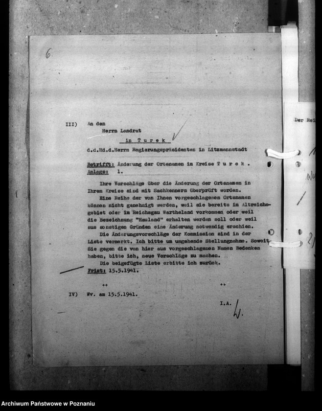 Obraz 10 z jednostki "Ortsnamenänderung Kreis Turek"