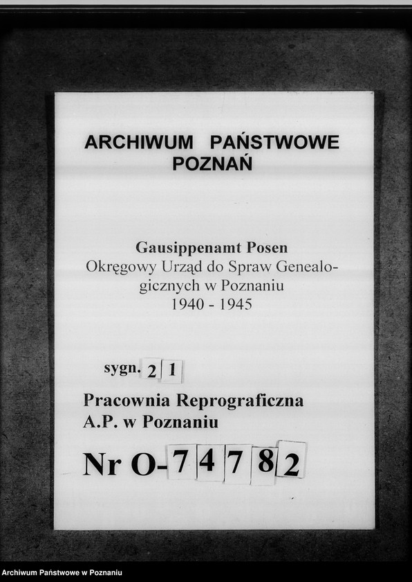 Obraz 1 z jednostki "Leistungsberichte der Kreissippenämter. Statistik"