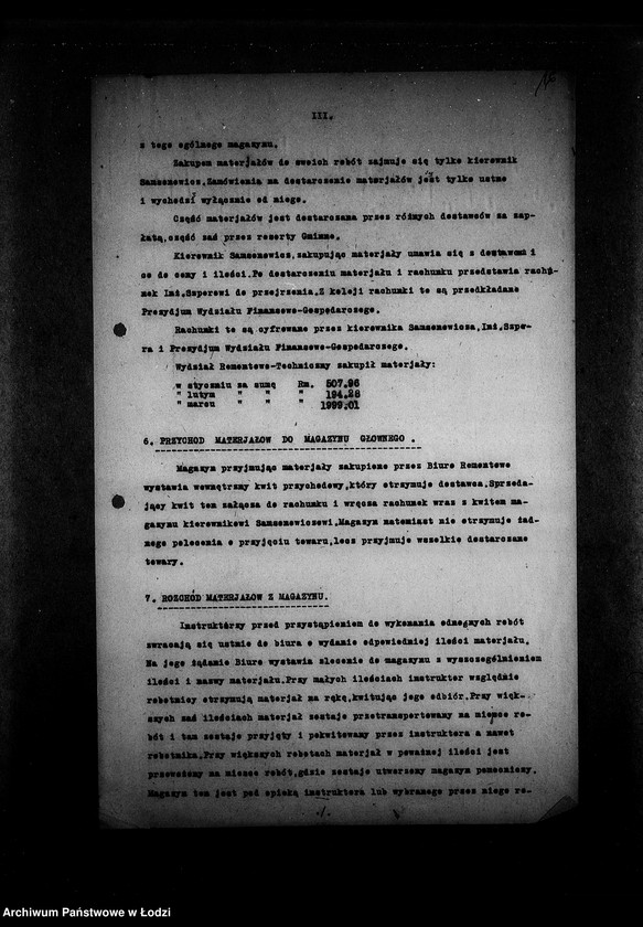 Obraz 18 z jednostki "[Protokoły i raporty z lustracji wydziałów i resortów]"