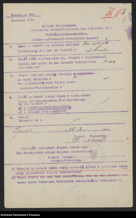 Obraz 7 z jednostki "[Wykaz szpitali i innych zakładów opiekuńczych działających na terenie Poznania]"