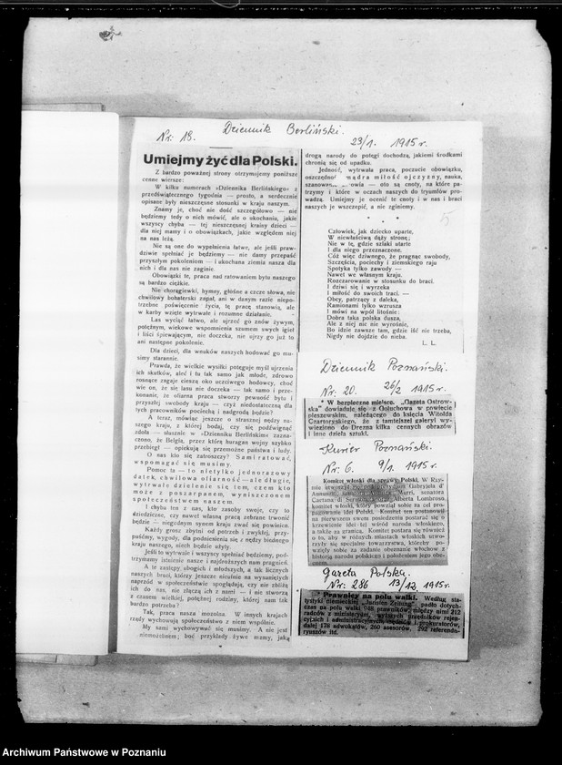 Obraz 9 z jednostki "Wiadomości wojenne z frontu walk [wycinki prasowe]"