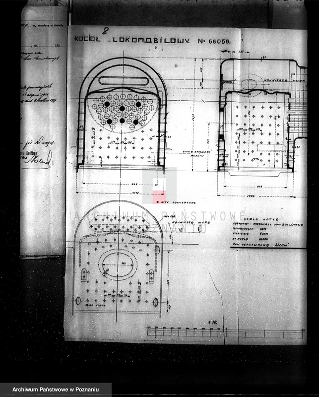 Obraz 12 z jednostki "Tartak w Bogusławiu pow. jarociński własność Fr. Garsztka nr woj. 3502 nr fabr. 66056"