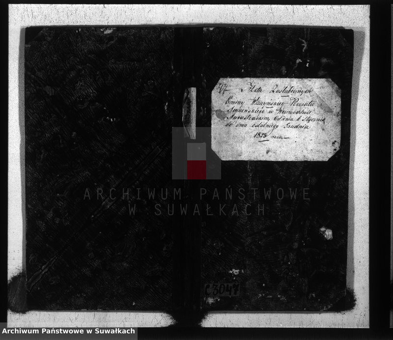 image.from.unit.number "Akta zaślubionych gminy wiżańskiey obwodu seyneńskiego, w województwie augustowskim od dnia 1-go stycznia do dnia ostatniego grudnia 1823 roku"