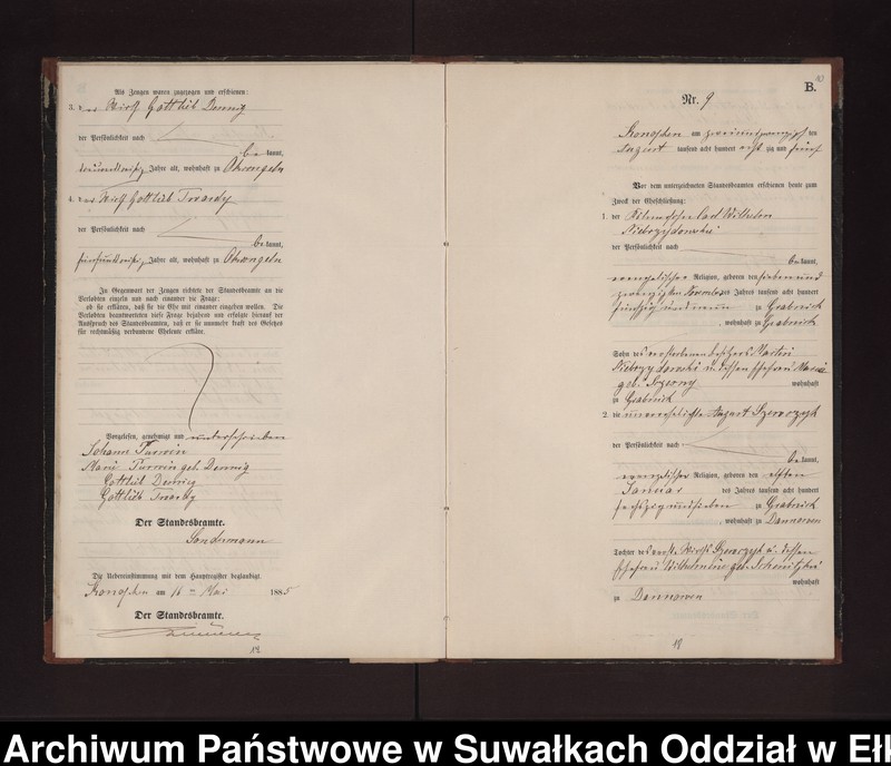 image.from.unit.number "Heiraths-Neben-Register des Preussischen Standes-Amtes Gr. Konopken Kreis Loetzen"