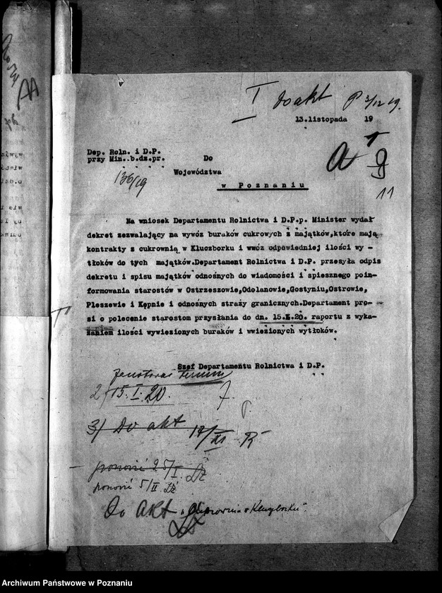 image.from.unit.number "Produkcja cukru i ceny [Cukrownie w Kluczborku]"