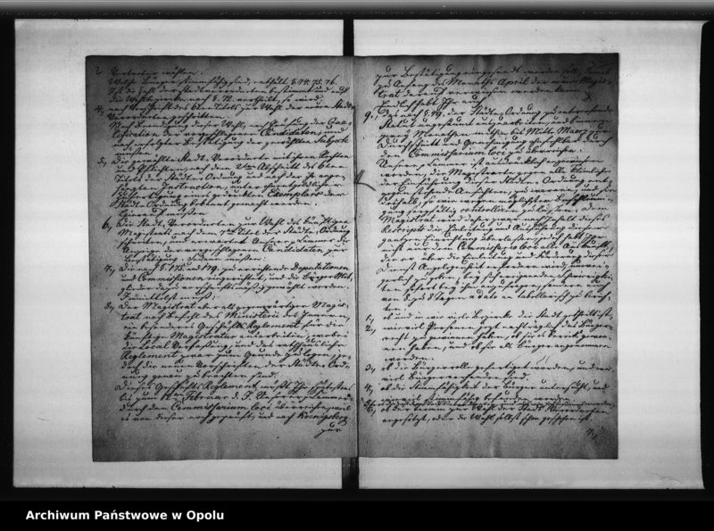 Obraz 6 z jednostki "Acta des Magistrats zu Oppeln von der Einfürung der neuen Städte - Ordnung von 19-ten November 1808. Von der Wahl der Stadtverordneten und des neuen Magistrats 1809"