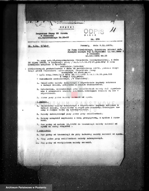 Obraz 15 z jednostki "Zatwierdzenie projektu budowy i urządzenia zakładu przemysłowego nr rej. 1779 / projekt umywalni F-mie H. Cegielski"