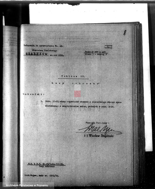 image.from.unit.number "Sprawozdanie z działalności organów ochrony lasów za rok 1934"