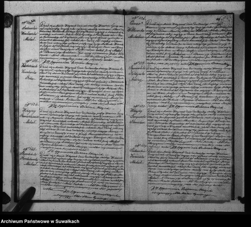 Obraz 20 z jednostki "Duplikat urodzonych, zaślubionych i umarłych parafii wiżajńskiej z roku 1852"