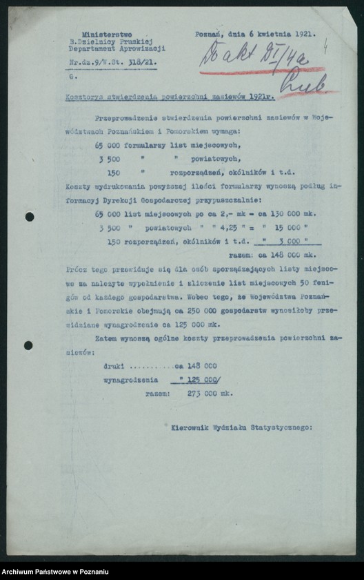 Obraz 6 z jednostki "[Stwierdzenie powierzchni zasiewów w 1921 roku]"