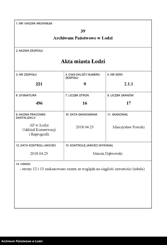 Obraz 1 z jednostki "Akta tyczące się zawierania kontraktów z fabrykantami o najem lokalów kosztem rządu wystawionych"