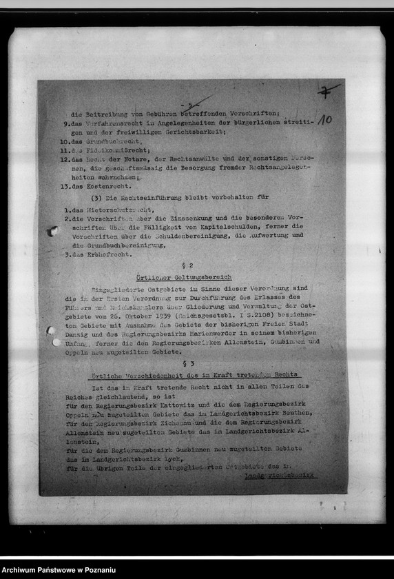 Obraz 14 z jednostki "Einführung des deutschen Rechts im Wartheland."