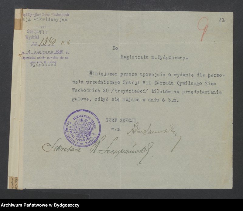 image.from.unit.number "Przyjęcie Naczelnika Państwa [Józefa Piłsudskiego] w Bydgoszczy [w dniach 6. i 7.06.1923 roku]"