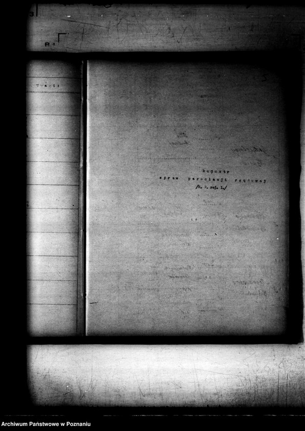 Obraz 9 z jednostki "RP rejestr 1 /Rejestr spraw parcelacji rządowej/"