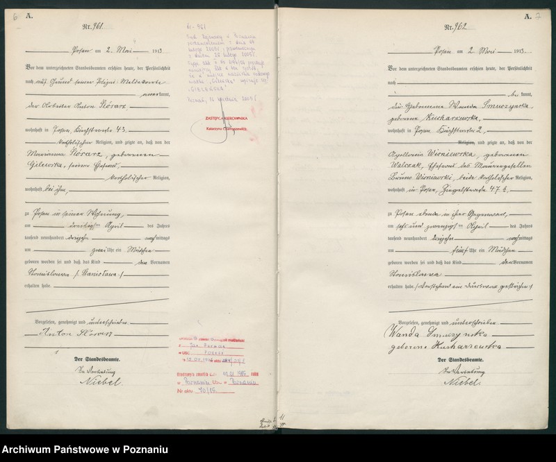 Obraz 6 z jednostki "Księga miejscowa urodzeń tom III [Rejestr główny urodzeń]"