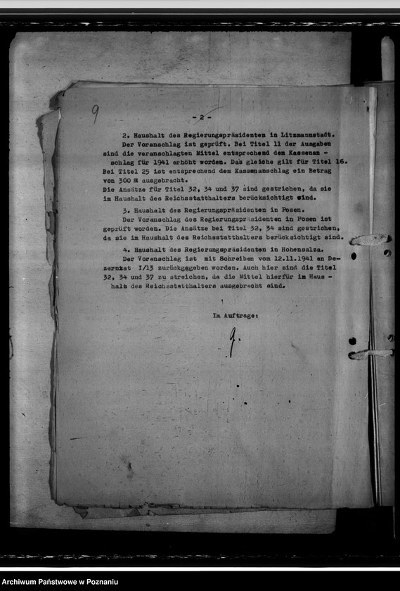 Obraz 12 z jednostki "Haushalt der Medizinalverwaltung - Haushaltsvoranschlag 1942"