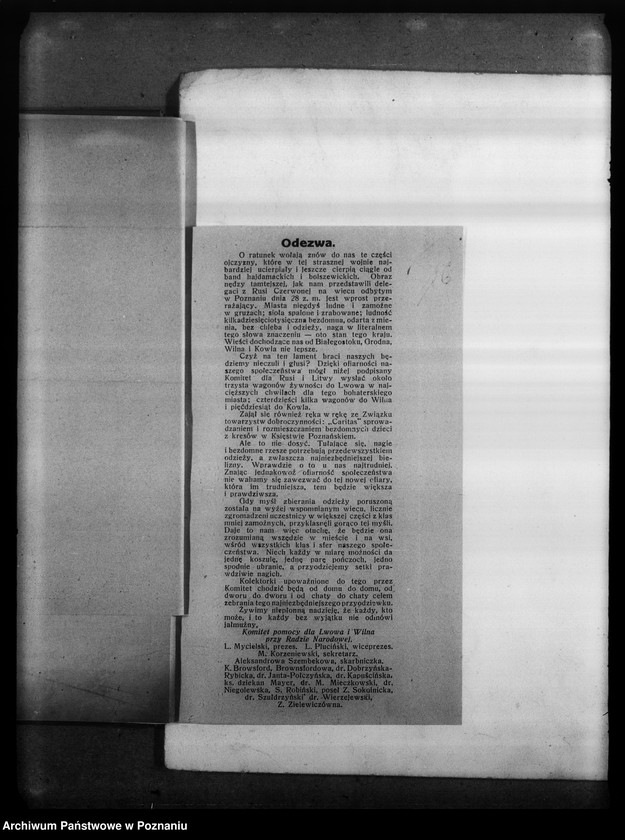 Obraz 20 z jednostki "Pisma, odezwy, raporty, korespondencja."