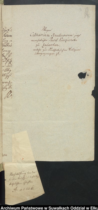 image.from.unit.number "Nachweieung der im einfingen Kirchzint befindlichen katolischen Christen"