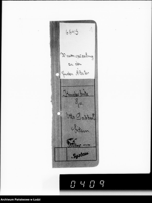 Obraz 5 z jednostki "Firma Otto Sabbert Litzmannstadt IV Warenverwertung an den Juden-Ältesten. Kinderhüte, Mützen"