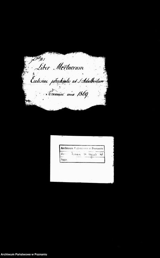 Obraz 1 z jednostki "Księga zgonów"