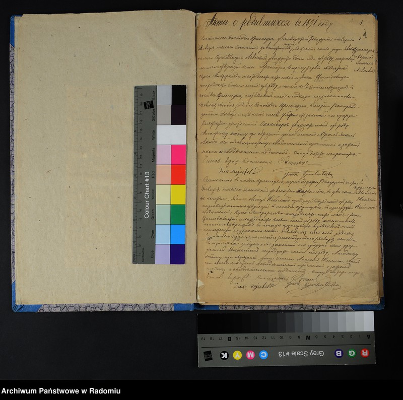 Obraz 5 z jednostki "[Duplikat akt urodzonych, zaślubionych i zmarłych Okręgu Bóżniczego Przysucha za 1891 r.]"