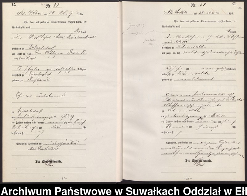 image.from.unit.number "Sterbe-Haupt-Register des Königlichen Preussischen Standes-Amtes Alt Ukta Kreis Sensburg"
