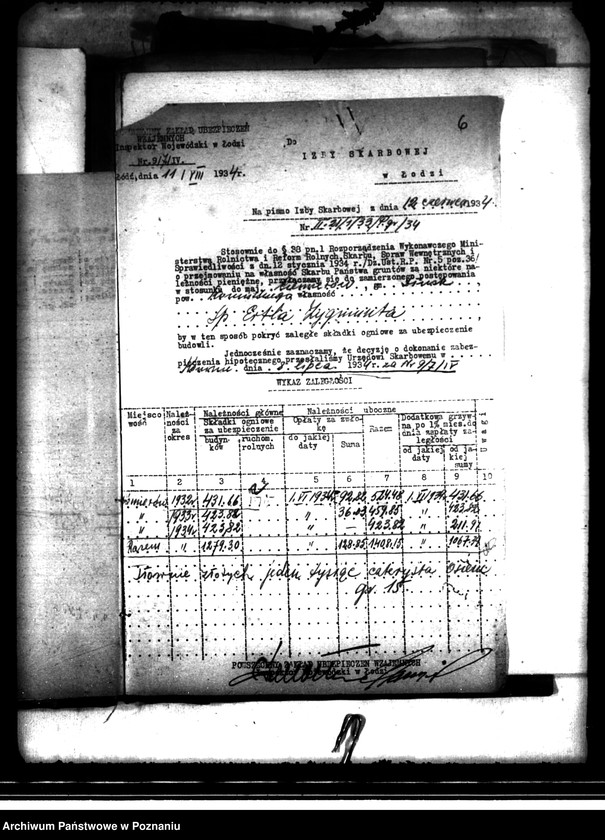 image.from.unit.number "Przejęcie przez Skarb Państwa za zaległe podatki gruntów majątku Ciemierów i Stare Holendry"