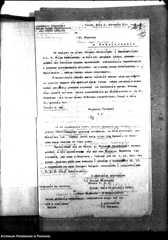 Obraz 14 z jednostki "[Subwencja na prace doraźne przy budowie dróg zatrudnienie bezrobotnych pow. kościerzyński]"