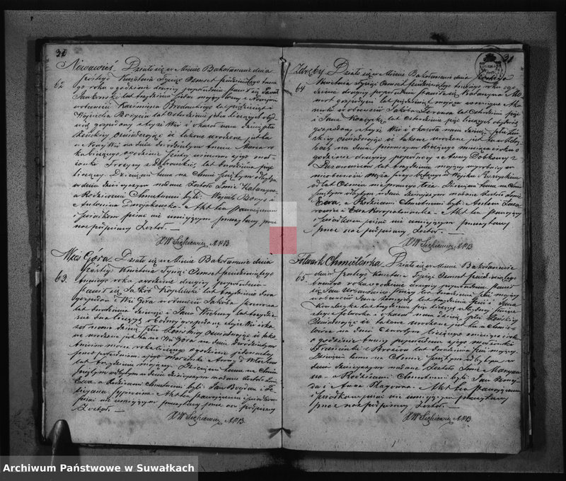 image.from.unit.number "Księga Duplikat zawierająca w sobie Akta Urodzonych, Zaślubionych i Zmarłych z roku 1863 w parafii Bakałarzew"