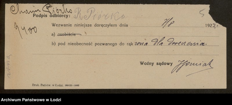 Obraz 7 z jednostki "Chaim Piórko i S-ka- wykończalnia"