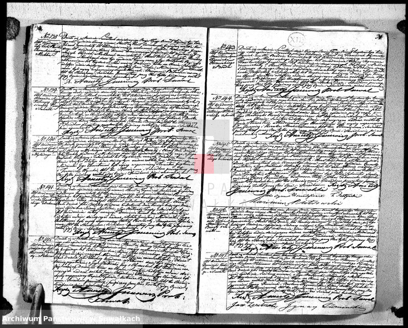 image.from.unit.number "Księga duplikat urodzonych, zaślubionych i zeszłych urzędnika stanu cywilnego, parafji suwalskiey na rok 1833"