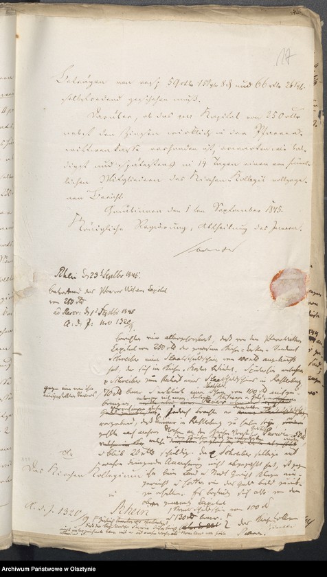 image.from.unit.number "Kirchliche Angelegenheien E. Cassen und Rechnungwesen Notaten Beantwortung"