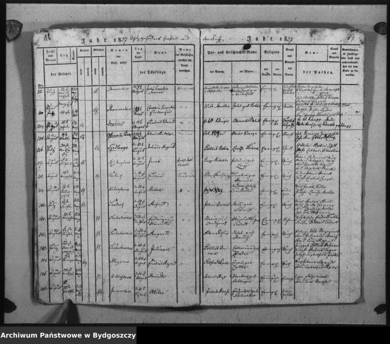 image.from.unit.number "Verzeichniss der Geborenen aus der evangel. Stadt- und Landgemeinde von Inowrazlaw Jahr 1837"