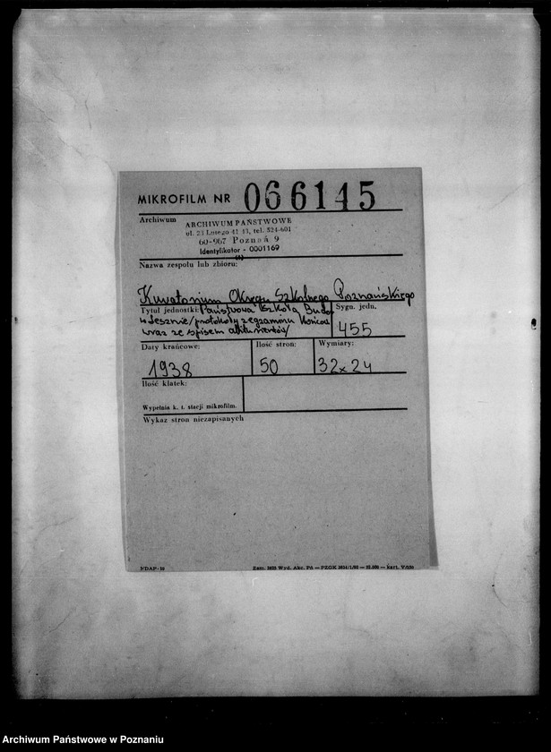 Obraz 2 z jednostki "Państwowa Szkoła Budownictwa w Lesznie - [protokoły z egzaminu końcowego wraz ze spisem abiturientów]"