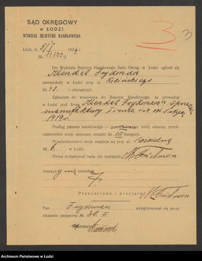 Obraz 5 z jednostki "Mendel Frydman – drobna sprzedaż manufaktury"