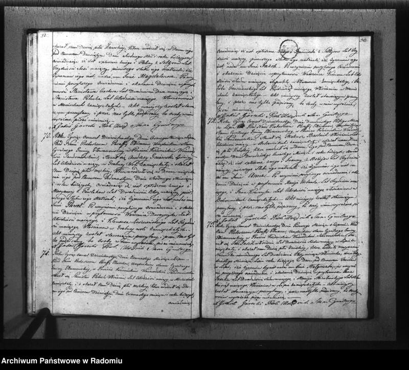 image.from.unit.number "Księga akt cywilnych gminy Głowaczew na rok 1819"