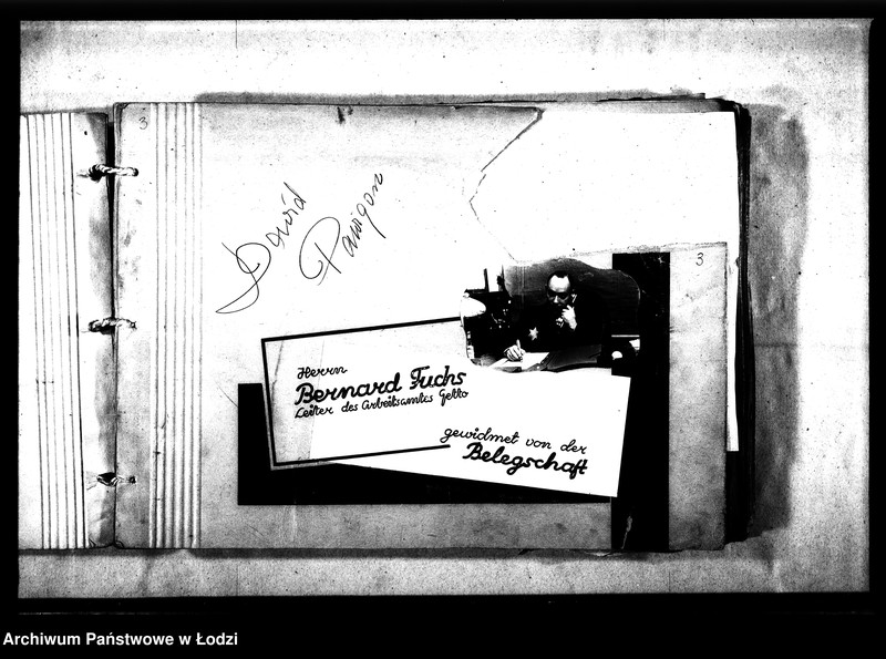 Obraz 6 z jednostki "[Album Arbeisamtu - Wydziału Pracy. Pracownicy wydziałów, graficzne przedstawienie schematu organizacji, używane druki, objaśnienia historyczne, rozbiórki domów]"