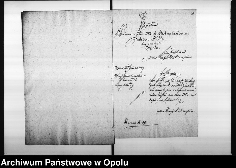 Obraz 15 z jednostki "Acta Designations von denen bey der Stadt Oppeln vorhandenen Weber-Stühlen"
