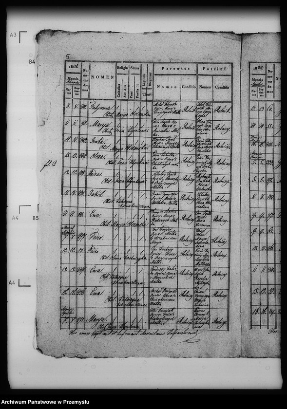 Obraz 9 z jednostki "[Kopie ksiąg metrykalnych parafii Nahujowice (dekanat Drohobycz)]"