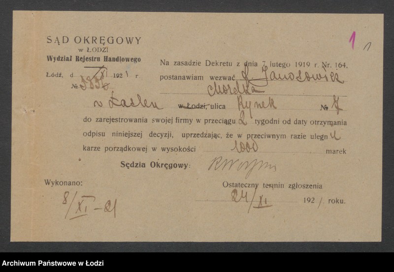 Obraz 3 z jednostki "Mordka Jonasewicz- sprzedaż skóry"