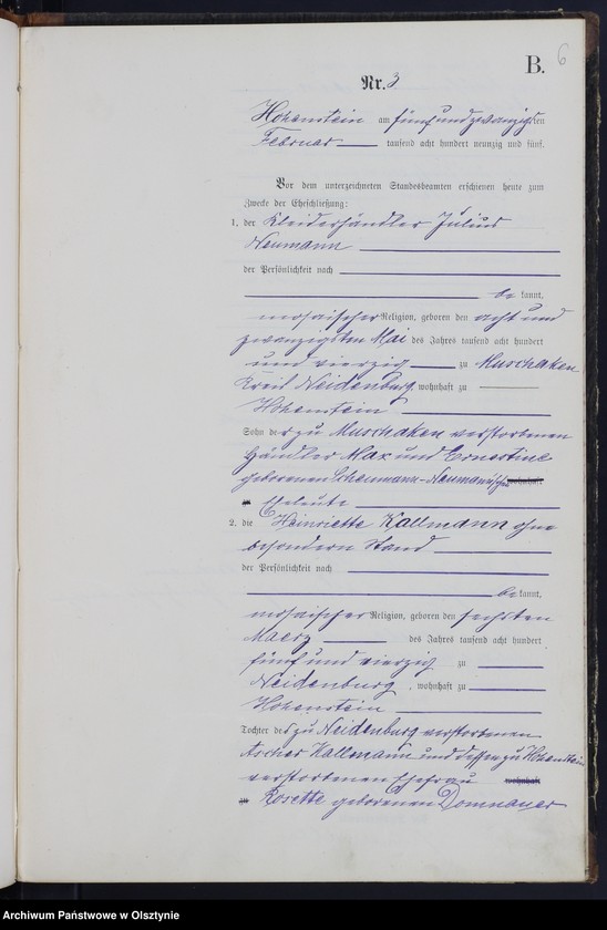 image.from.unit.number "Heiraths-Neben-Register Nr 1 - 16"