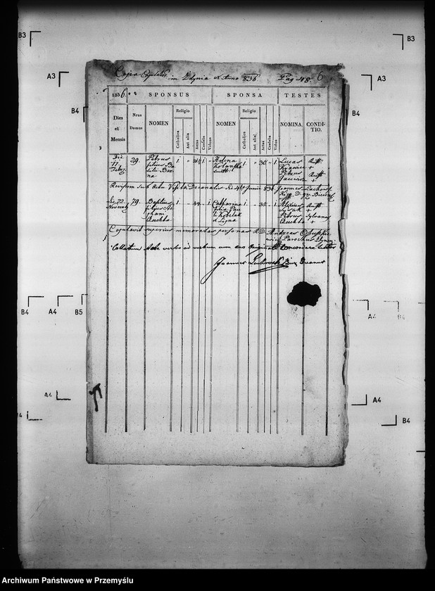 Obraz 10 z jednostki "[Kopie ksiąg metrykalnych parafii Zdynia z filiami Konieczna, Ług (dekanat Gorlice)]"