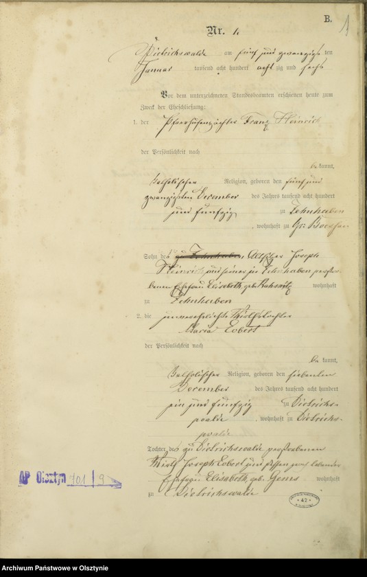 image.from.unit.number "Heiraths-Haupt-Register Nr 1 - 16"